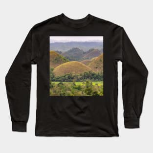 The Chocolate Hills, Carmen, Bohol, Philippines Long Sleeve T-Shirt